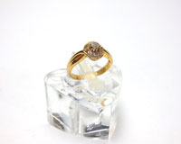 指輪&nbsp;１８金&nbsp;ダイヤ０.１３ｃｔ&nbsp;０.１２ｃｔ買取