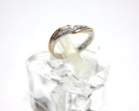 １８金／プラチナ９００ダイヤ０.０６ｃｔ指輪買取