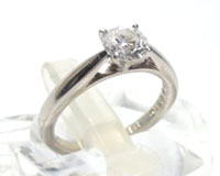 プラチナ９００指輪&nbsp;立爪ダイヤ０.５１０ｃｔ買取