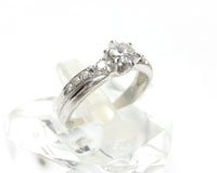 プラチナ９００指輪&nbsp;立爪ダイヤ０.３２１ｃｔ買取