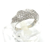 ホワイトゴールド指輪&nbsp;ダイヤ１.００ｃｔ付き買取