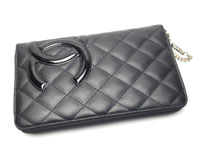 シャネル&nbsp;カンボンライン&nbsp;ラウンドファスナー&nbsp;長財布の買取