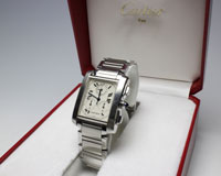 カルティエ&nbsp;タンクフランセーズ&nbsp;ＳＳ／ＳＳ&nbsp;ＱＺの買取