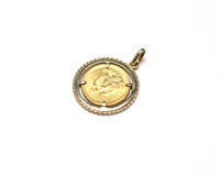 １４金／２１.６金メキシコ２.５ペソコイン付きペンダントトップの買取