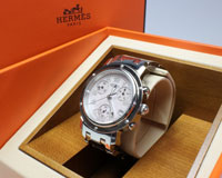 エルメス&nbsp;クリッパークロノグラフ&nbsp;ＳＳ／ＳＳ&nbsp;ＱＺ&nbsp;ＣＬ.３１０の買取