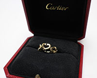 １８金カルティエ Cハート指輪の買取