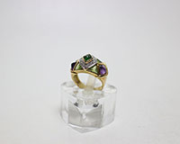 K18指輪マルチストーン買取