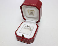 カルティエPt950立爪指輪買取