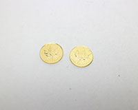 K24カナダメイプルリーフ1/4オンス金貨２枚買取