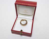 カルティエK18トリニティリング買取